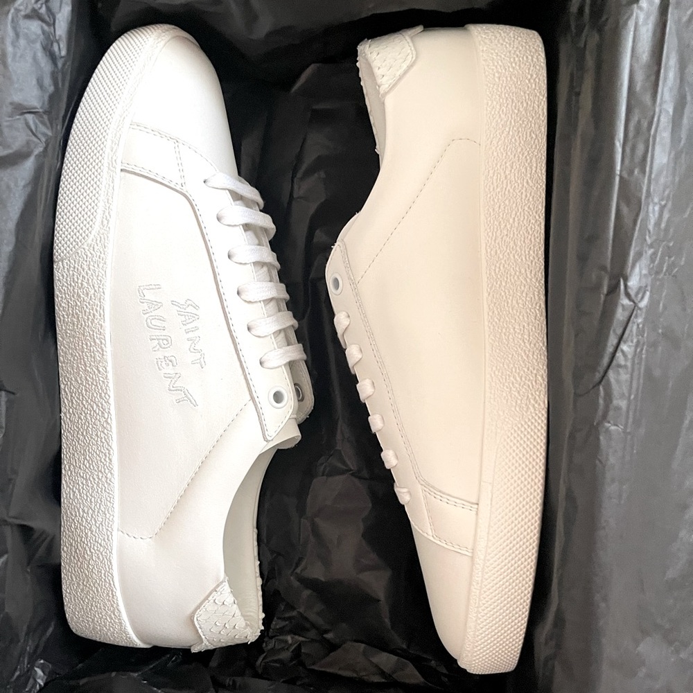 Saint Laurent Court Classic Sneaker, Python Effect